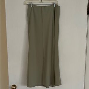 Abercrombie & Fitch Sage Green Maxi Skirt